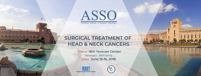 2018թ․ հունիսի 15-16 «Գլխի և պարանոցի քաղցկեղների վիրահատական բուժումը» միջազգային սիմպոզիում
